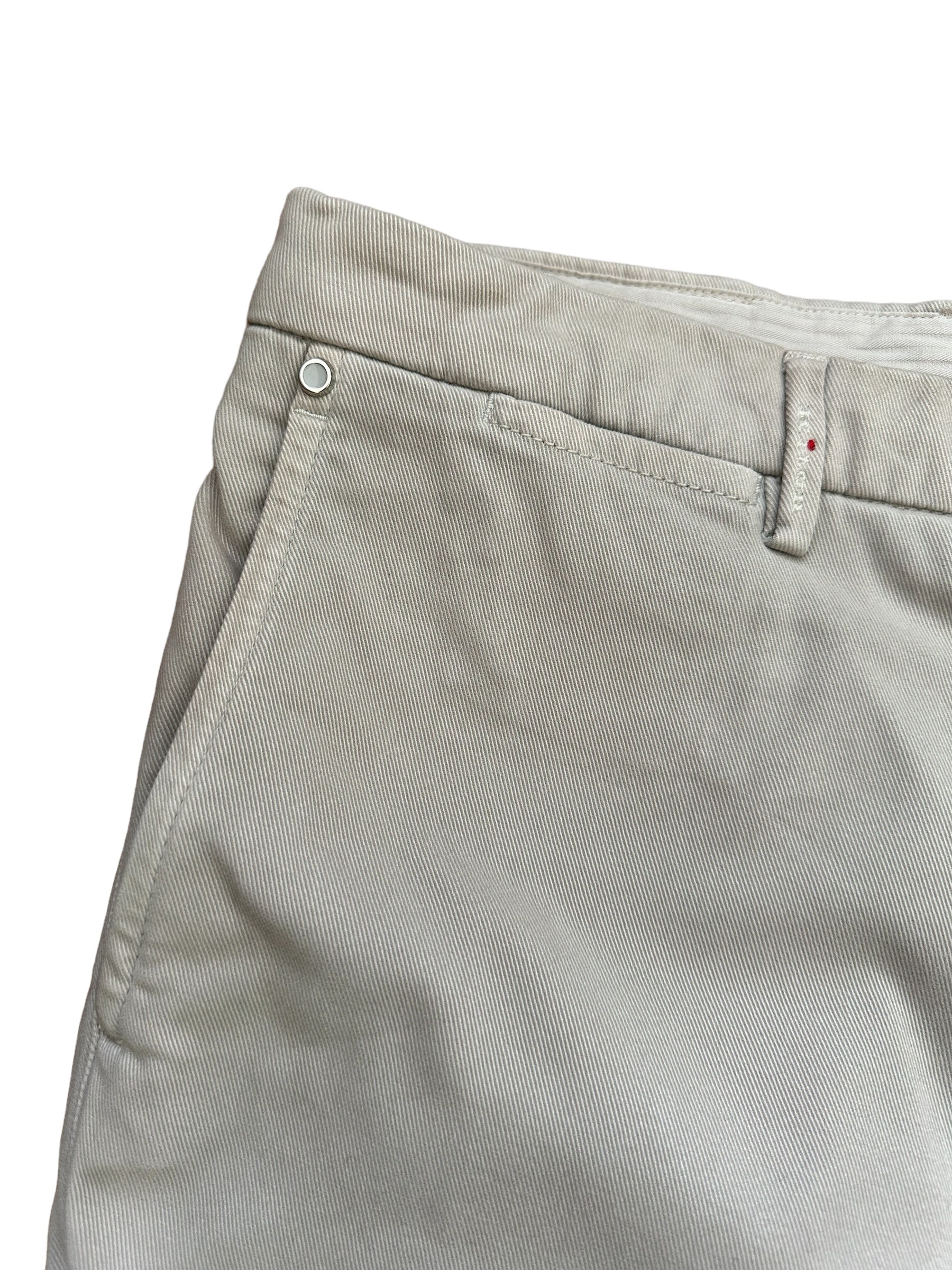 Kiton Chino Light Gray 36 New with fabric reserve Item no.: 10045