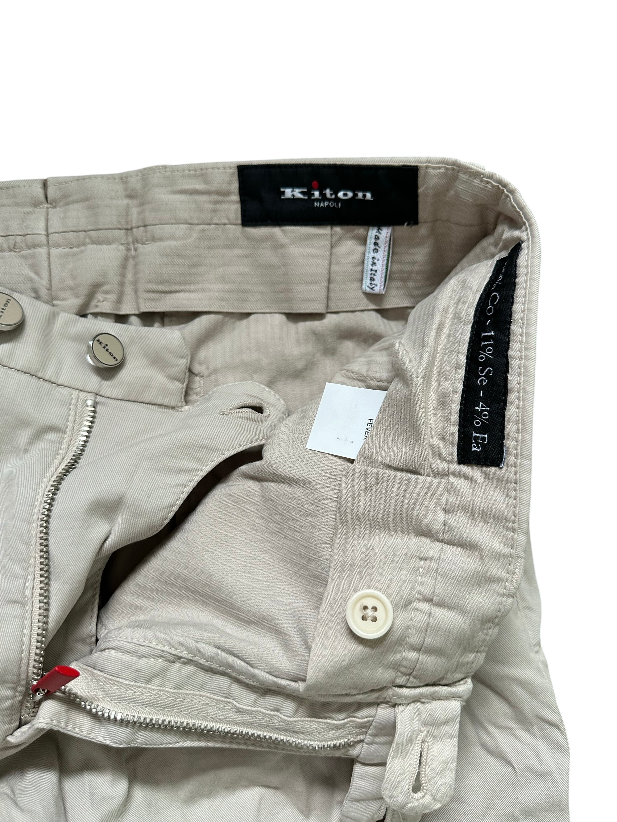 Kiton 牛仔裤 蓝色 50 (34) 浅水洗 货号： 1009