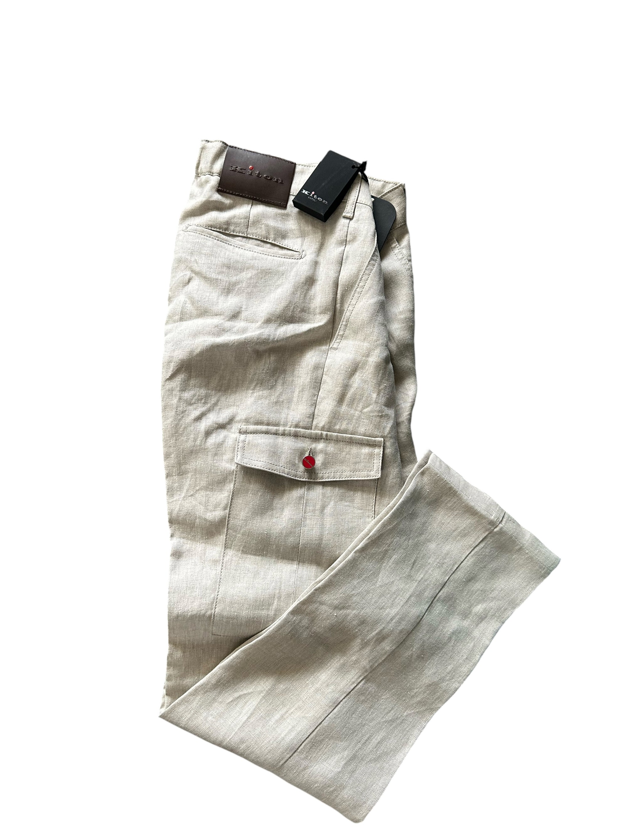 Kiton 牛仔裤 蓝色 50 (34) 浅水洗 货号： 1009