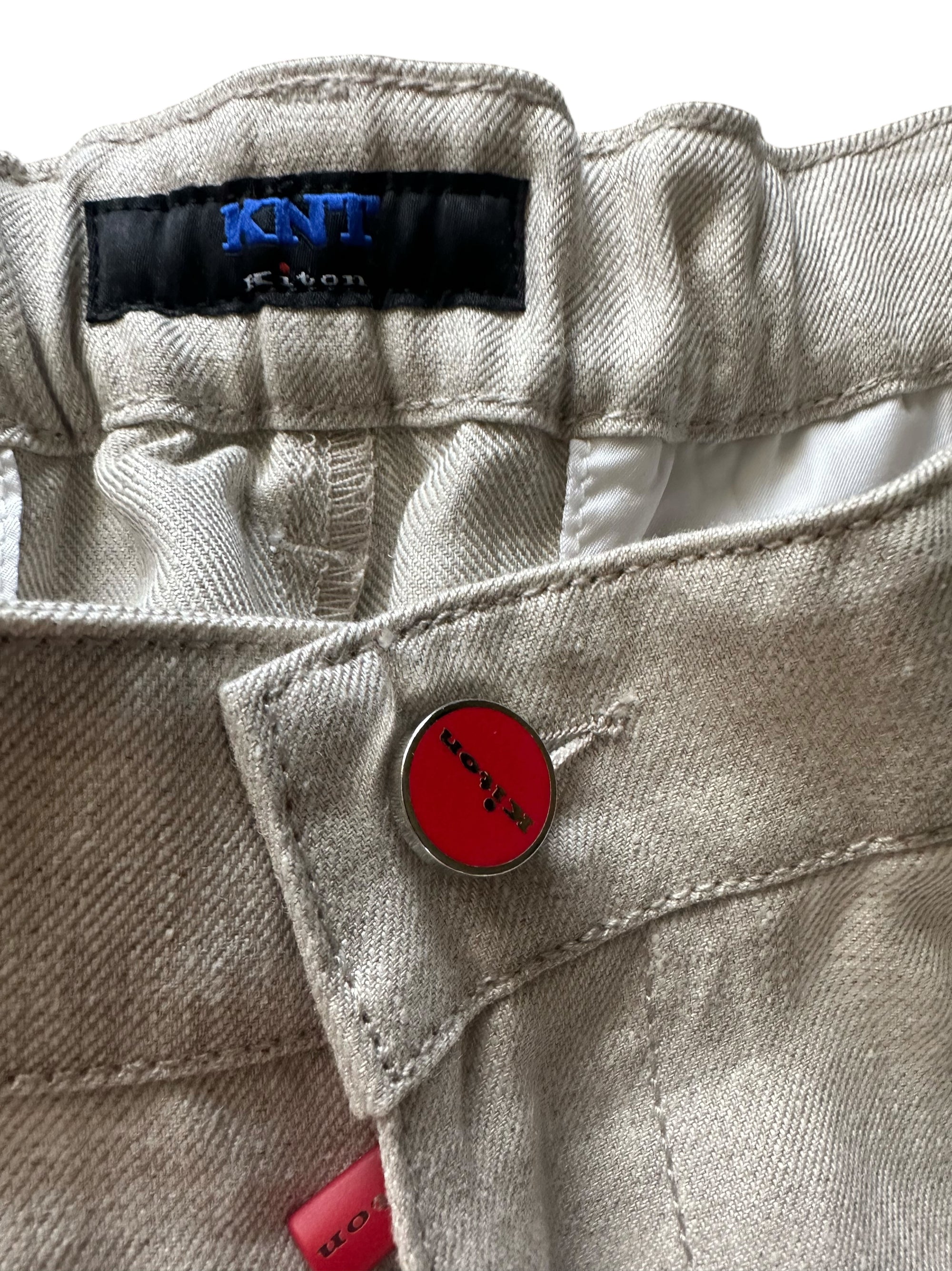 Kiton 牛仔裤 蓝色 50 (34) 浅水洗 货号： 1009