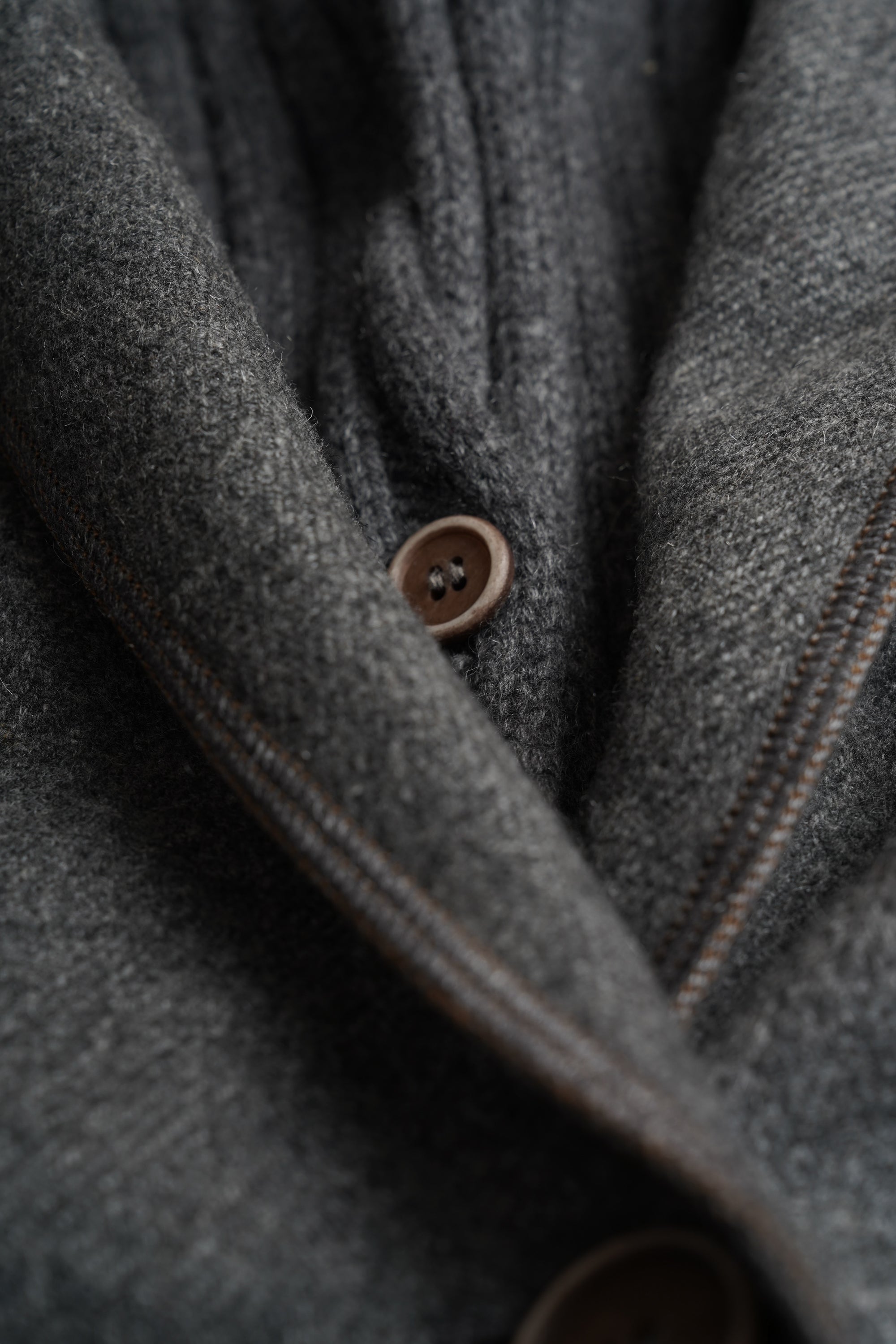 Brunello Cucinelli Mantel Damen Kaschmir Seide Wolle grau