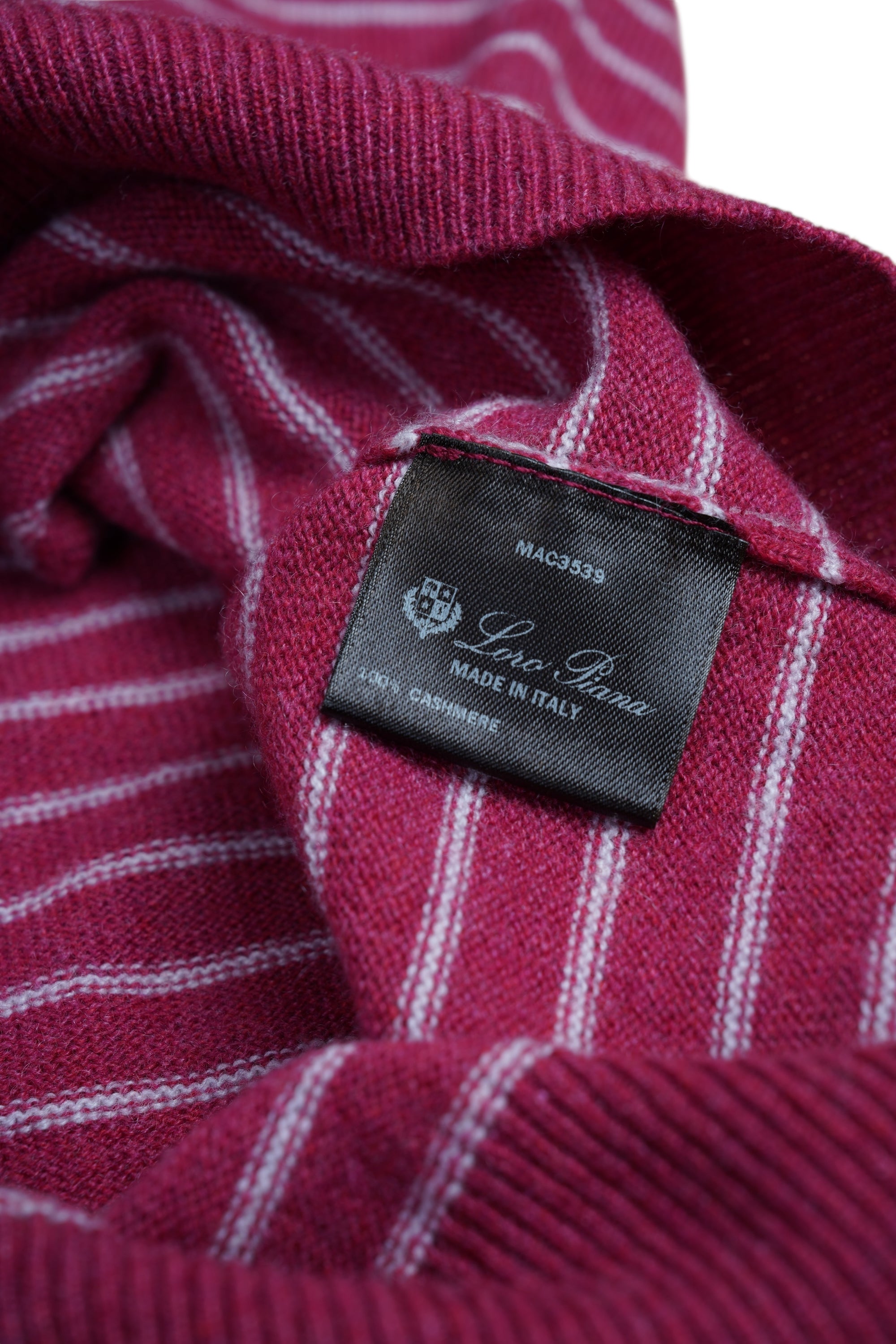 Loro Piana Pullover Pullover Damen Kaschmir Rundhals gestreift