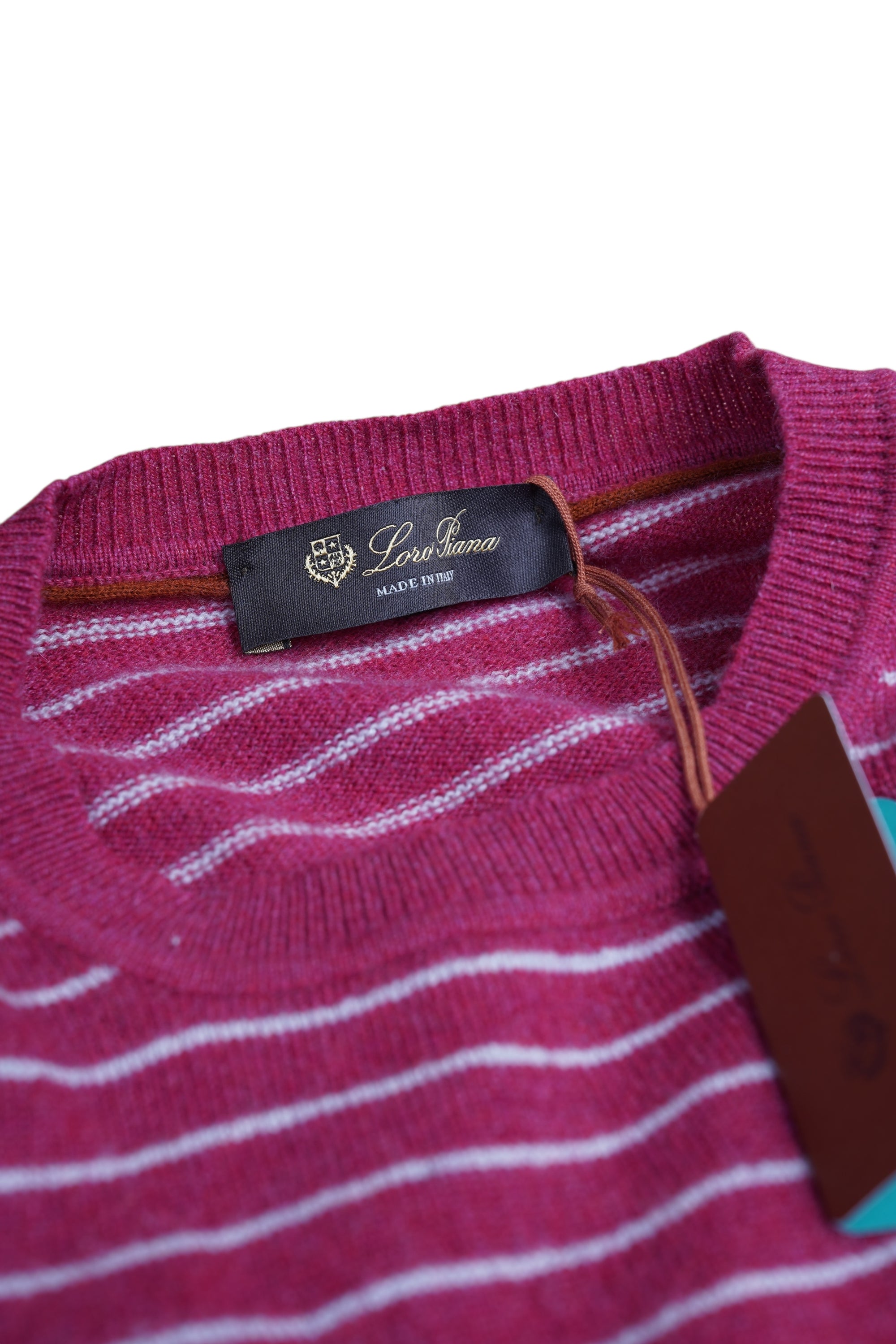 Loro Piana Pullover Pullover Damen Kaschmir Rundhals gestreift