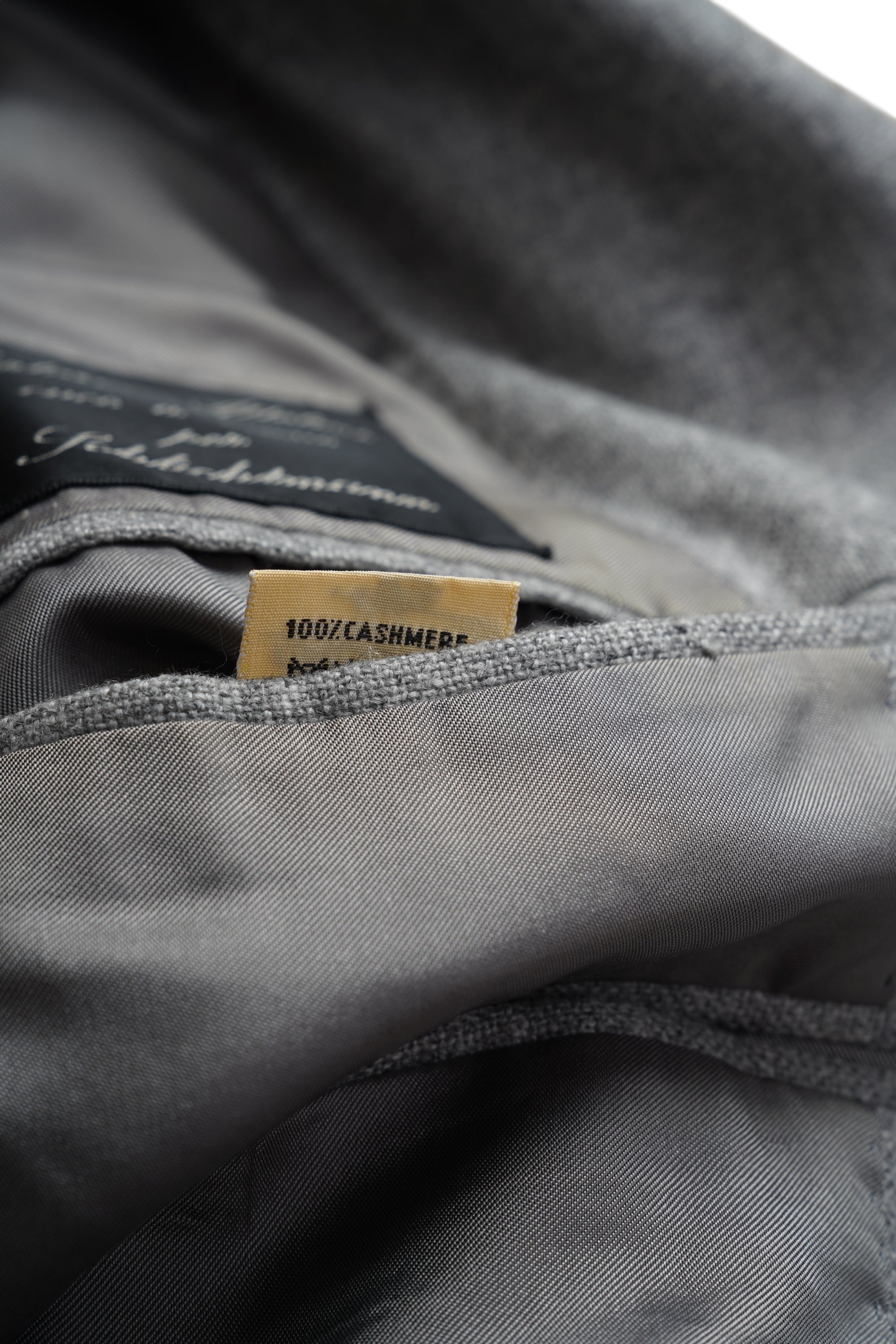 Cesare Attolini Jacke Sakko Kaschmir grau