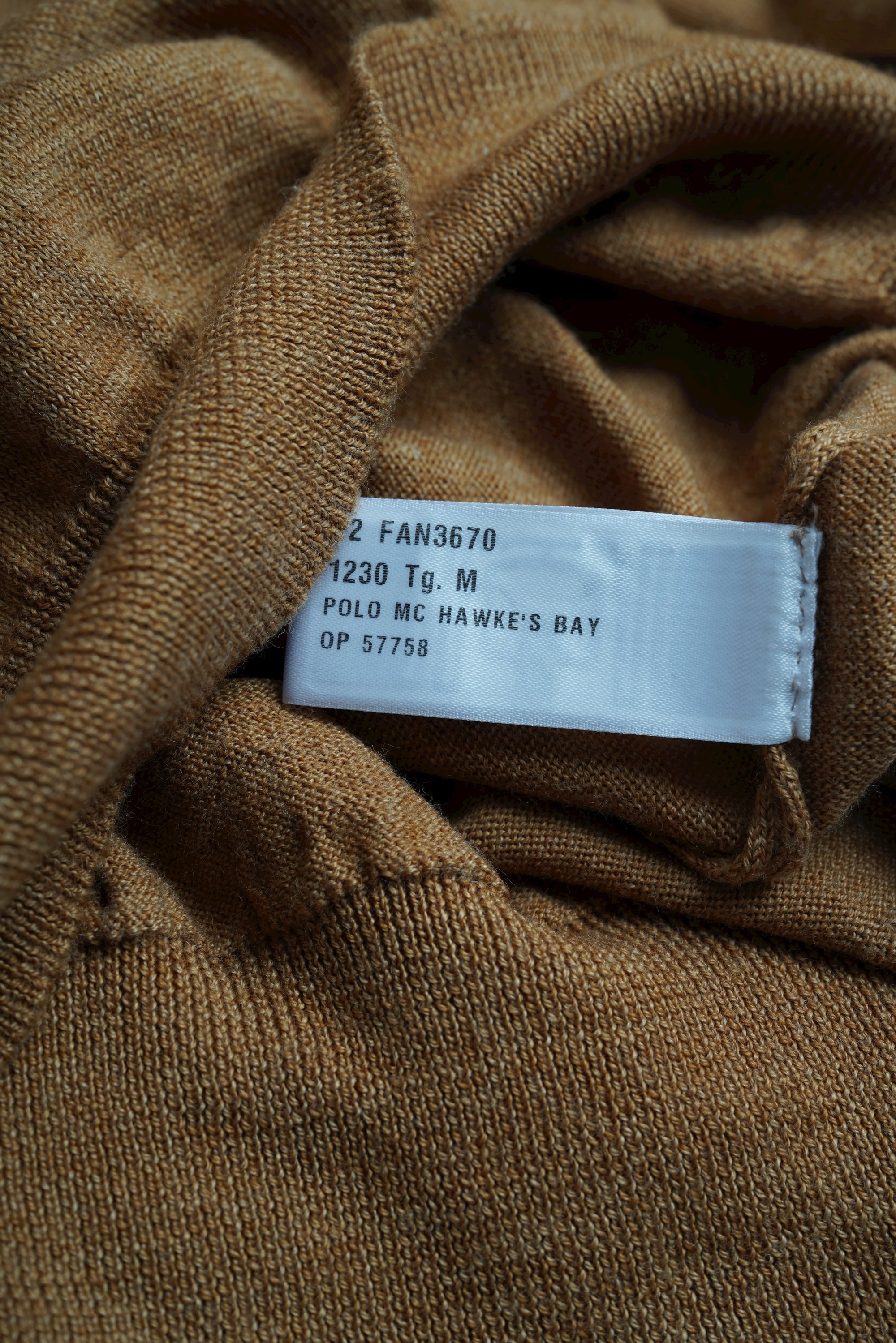 Loro Piana Pullover Turtleneck braun Leinen mit Kaschmir Oversize Polo Hawkes&#39;s Bay