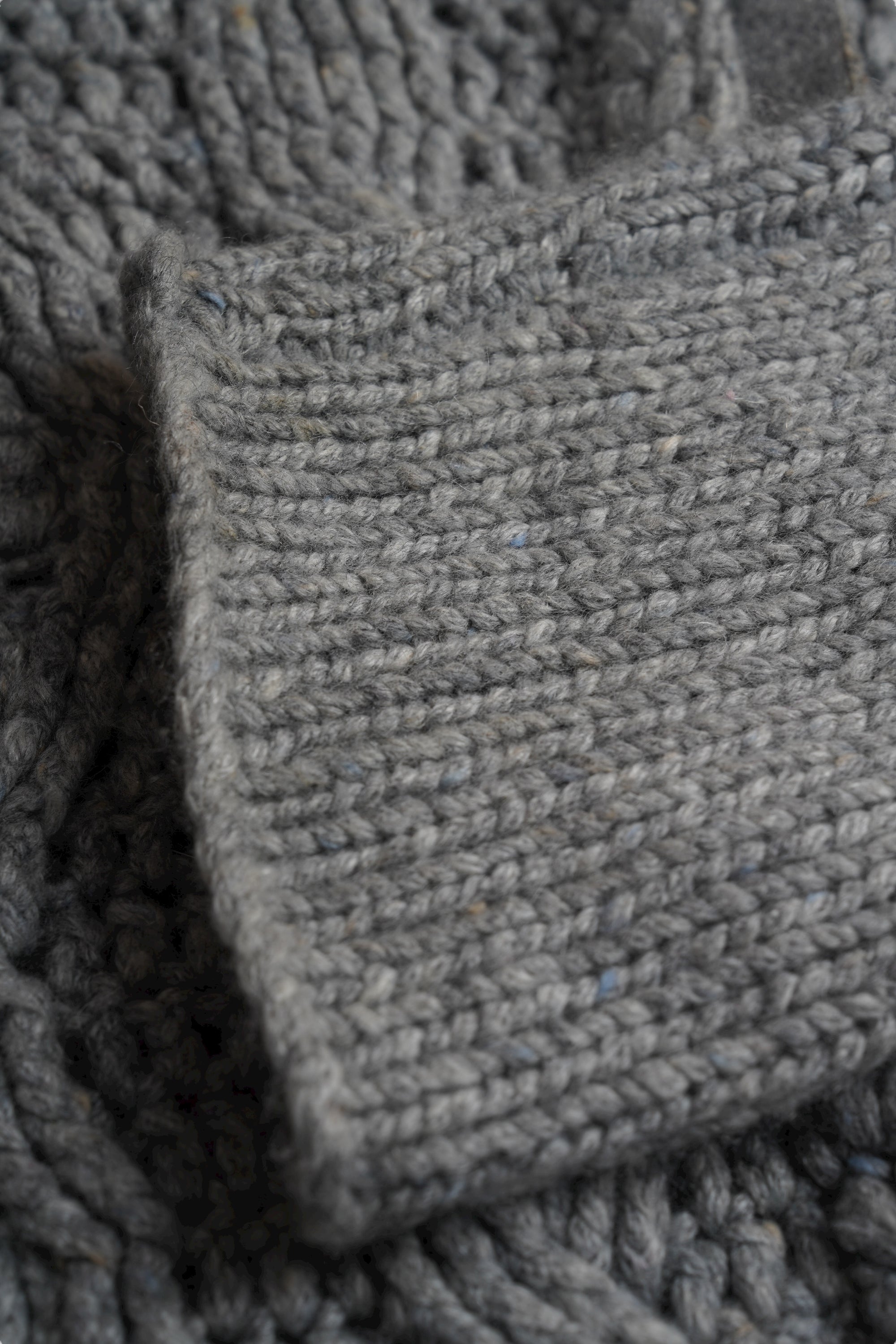 Brunello Cucinelli Strickjacke Kaschmir Grobstrick grau