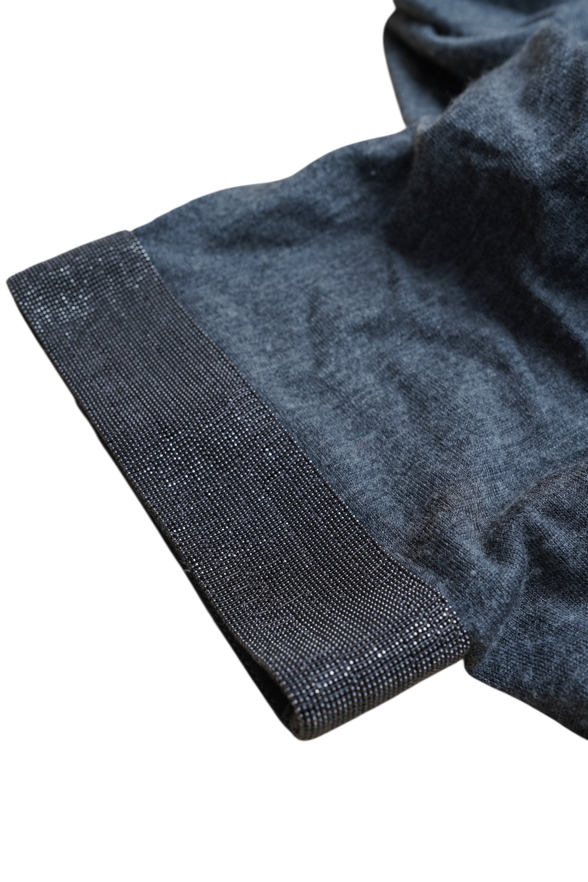 Brunello Cucinelli Pullover mit Kaschmir und Schurwolle Oversize Ponchostyle Rollkragen Monili