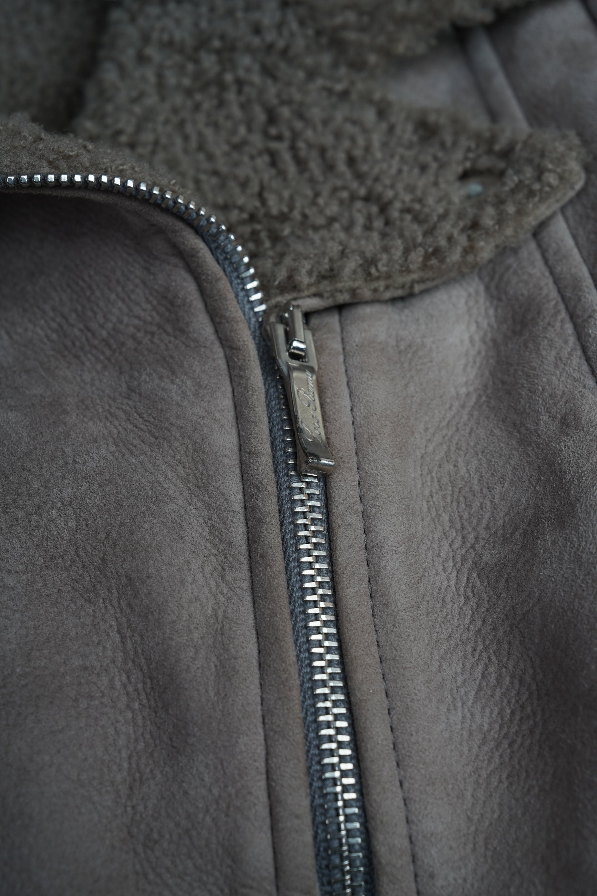 Loro Piana Jacke Wildleder Shearling gefüttert Kinder Jungen Mädchen braun 104