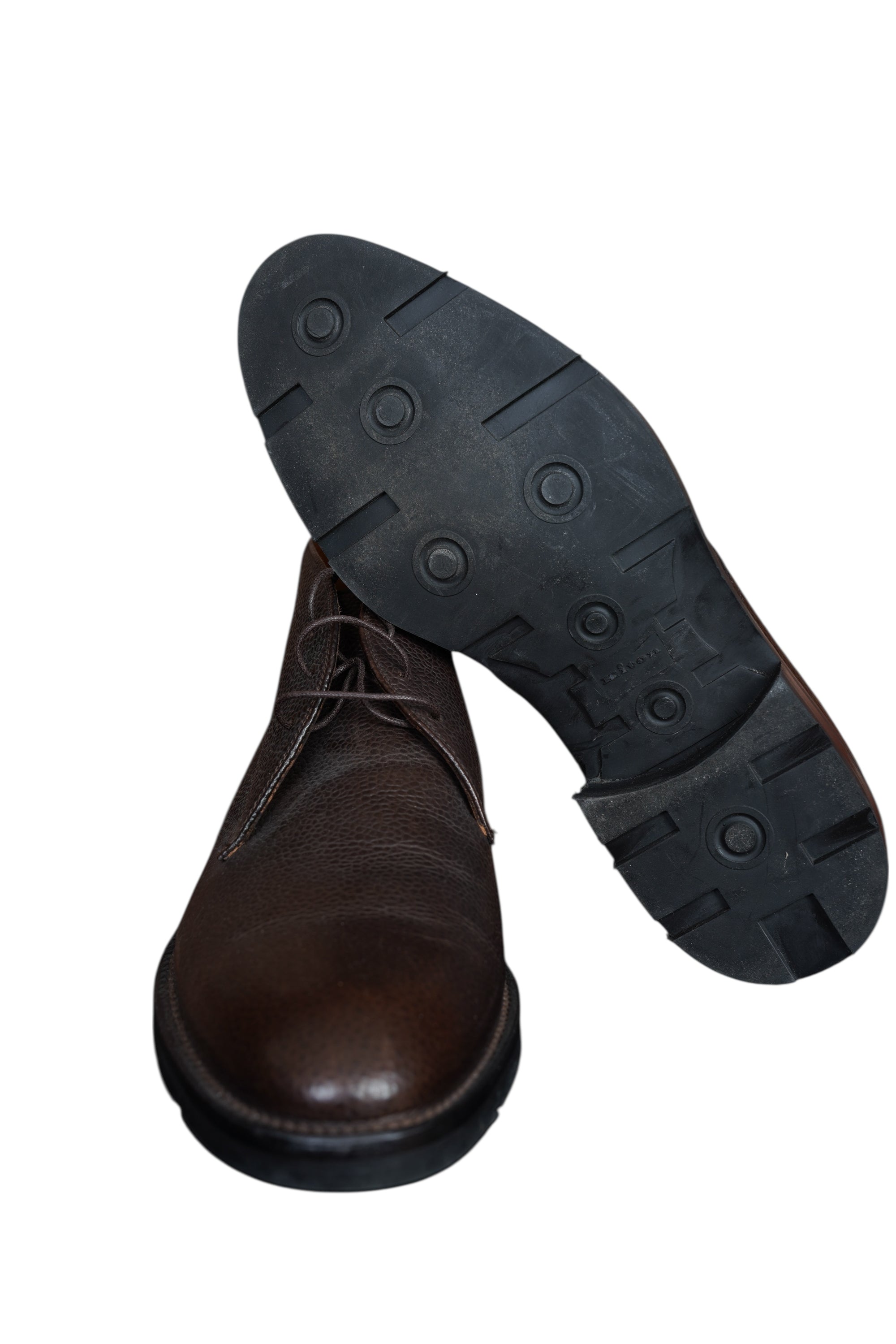 Kiton Schuhe Stiefel Leder Boots Herren braun