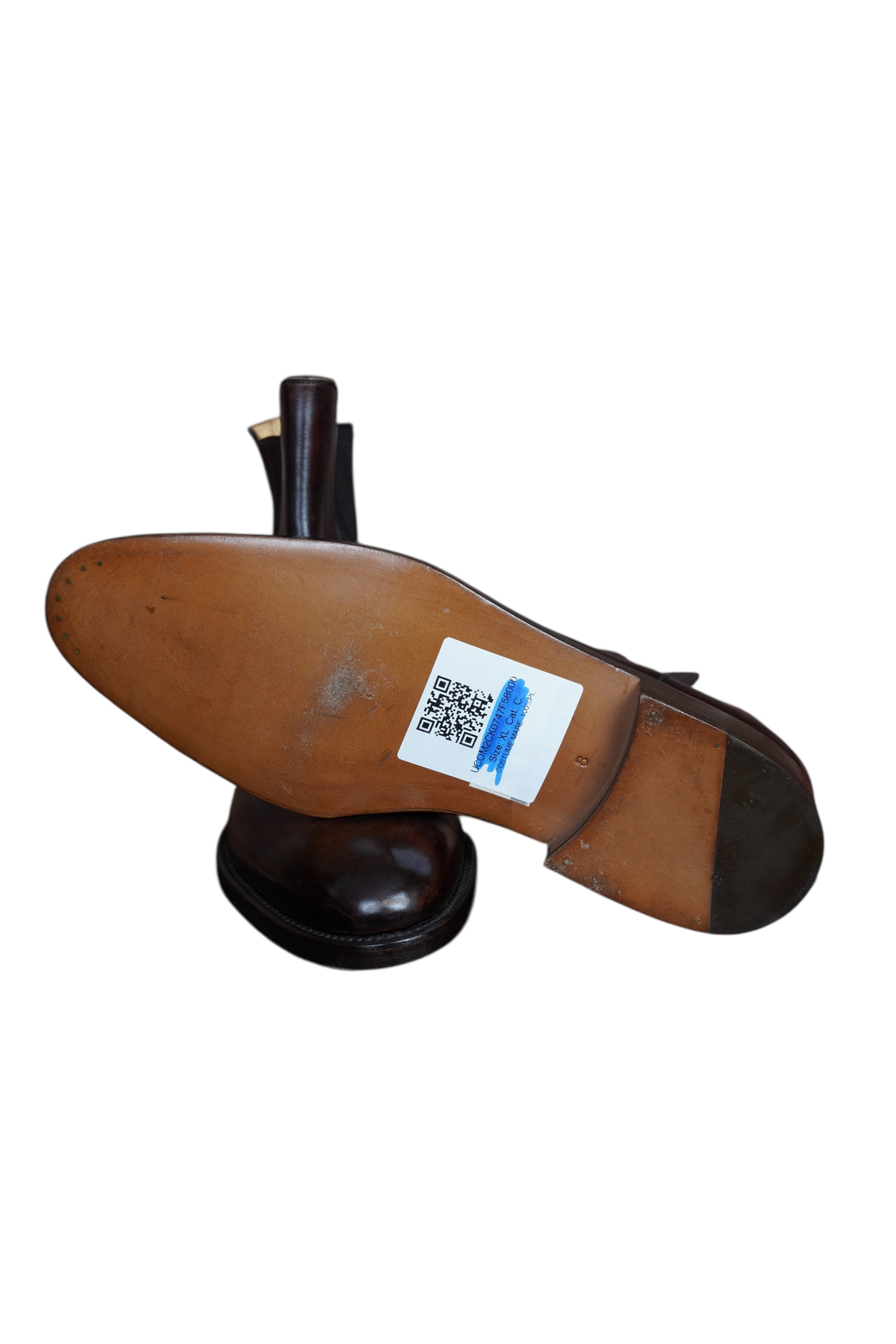 Kiton Schuhe Stiefel Leder Boots Herren braun Chelsea Ankle Shoe Calfskin