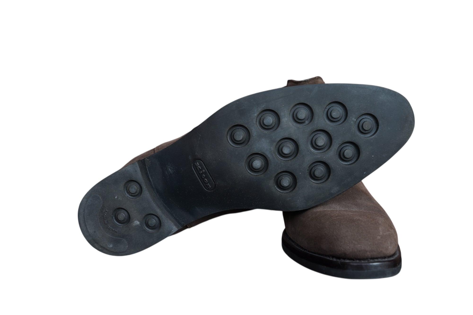 Kiton Schuhe Stiefel Wildleder Boots Herren braun Chelsea Ankle Shoe Calfskin