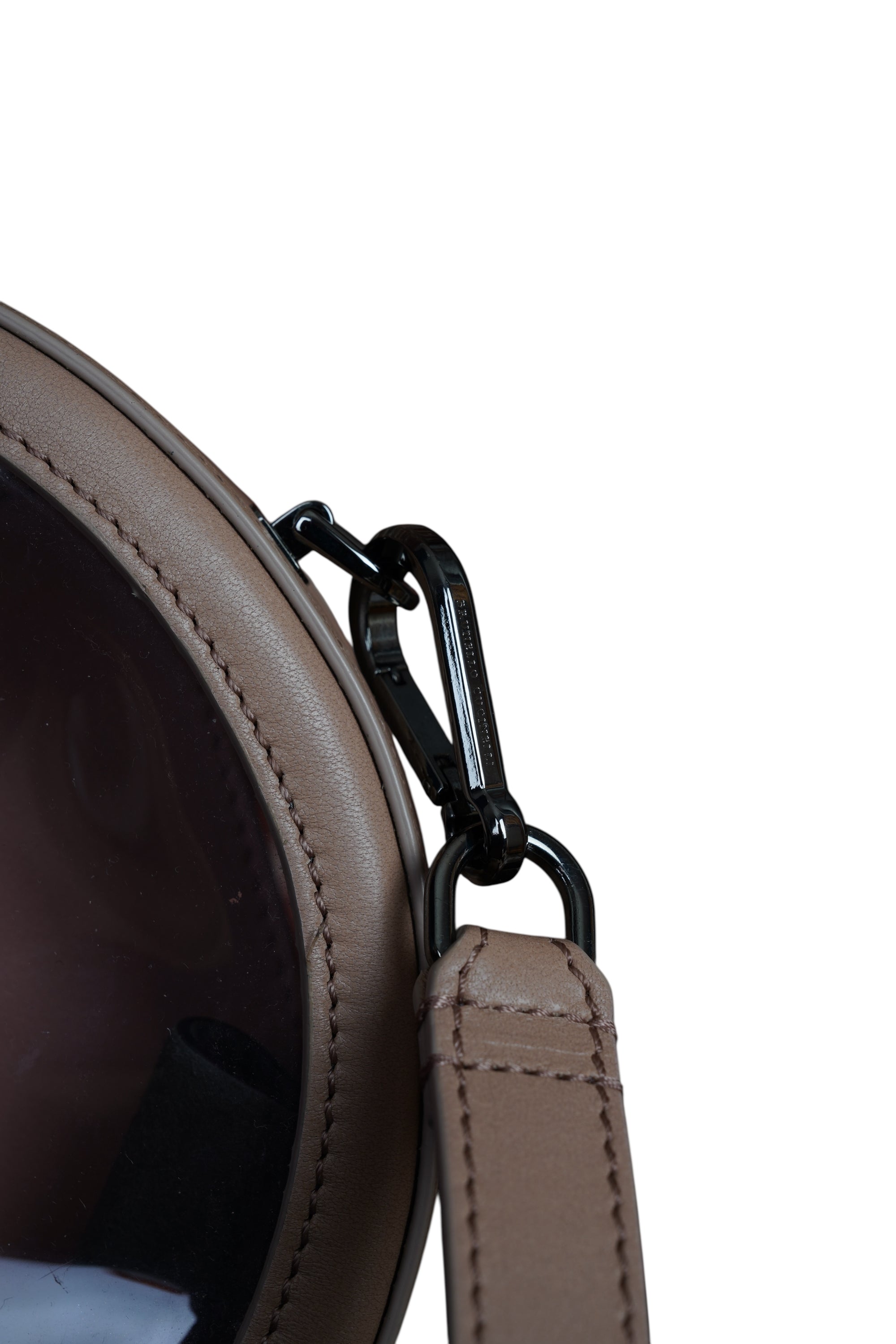 Brunello Cucinelli Umhängetasche Leder transparent mit herausnehmbaren Innentasche Monili