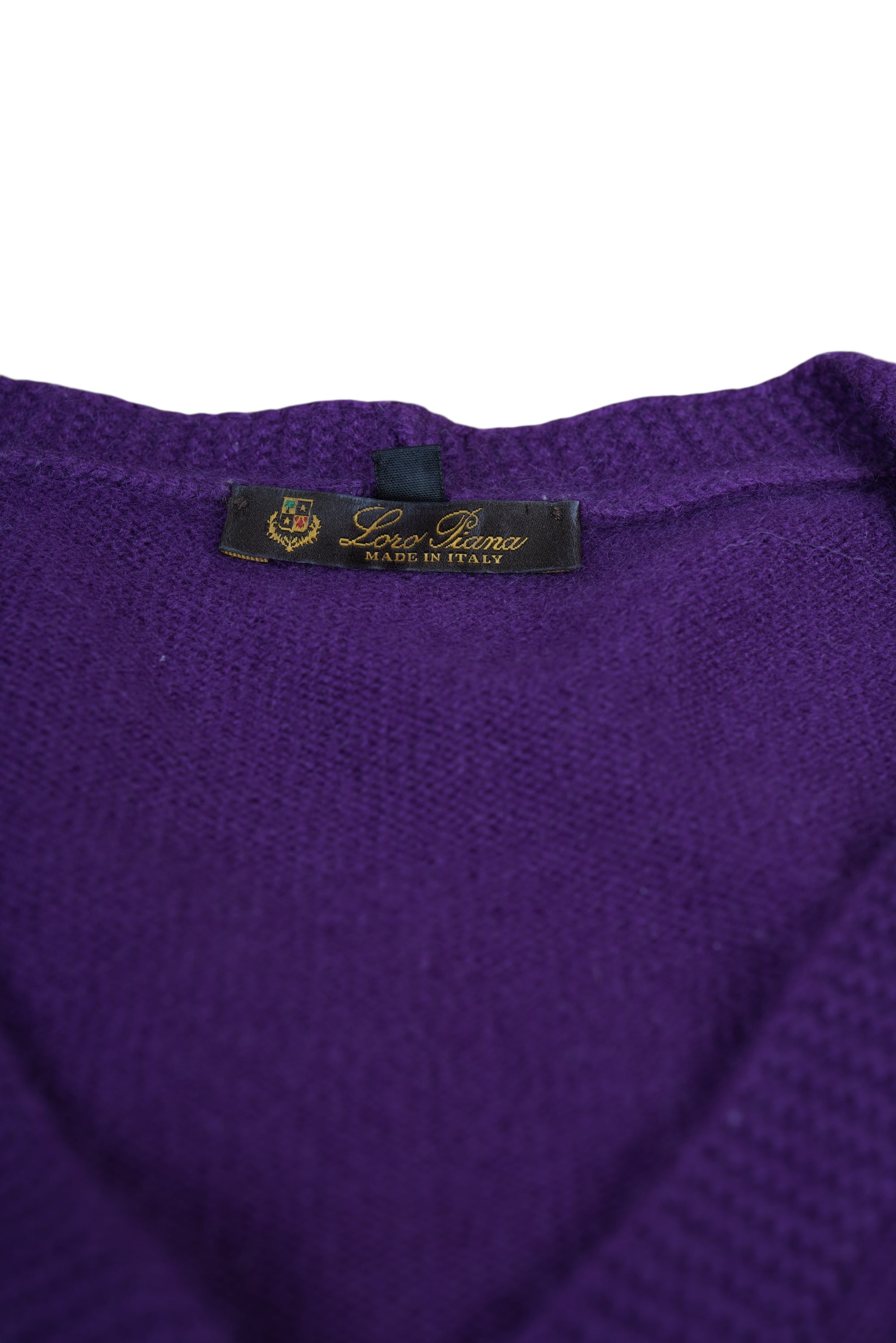 Loro Piana Twin Set Strickjacke aus Kaschmir Damen 38 S/M lila Strick