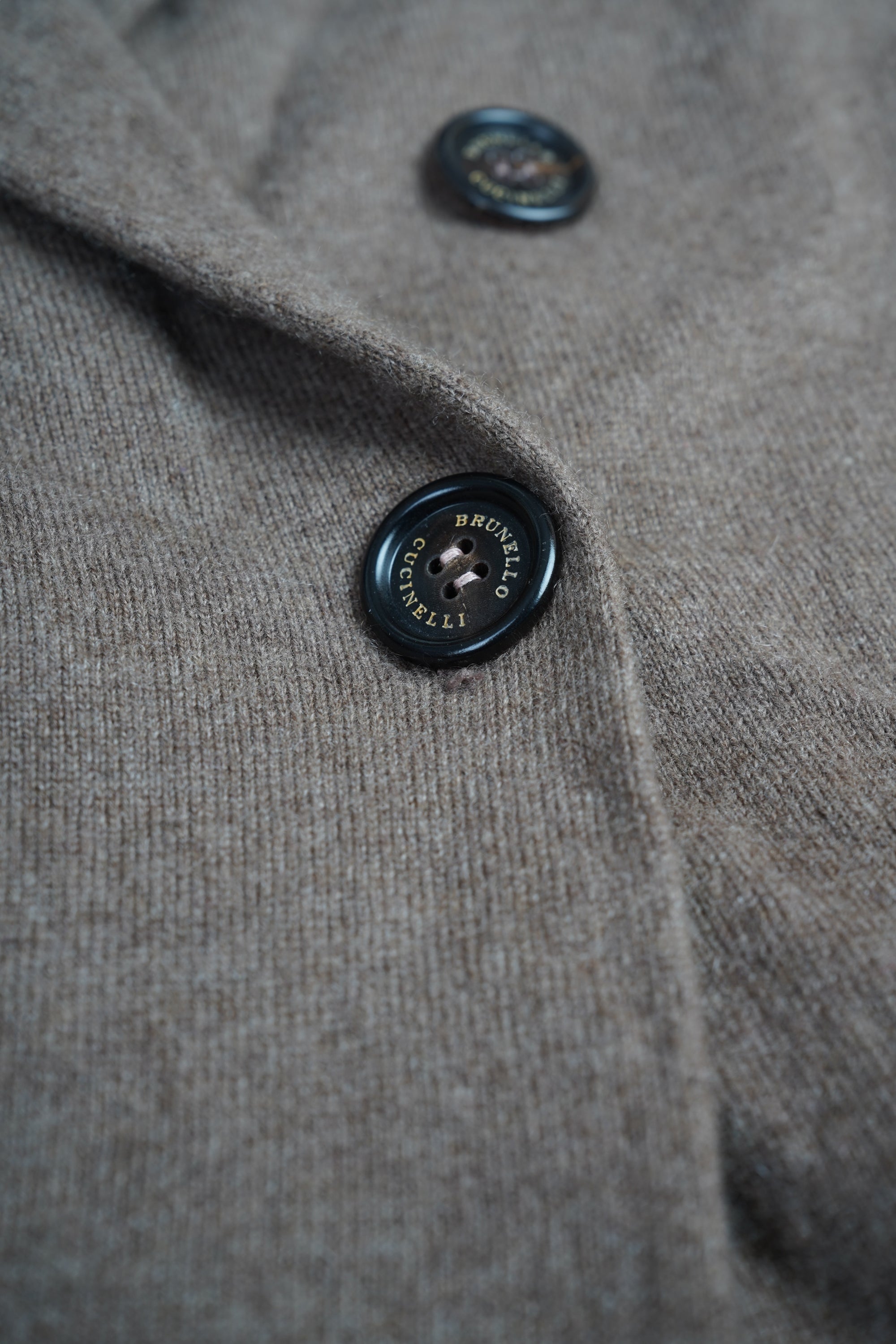 Brunello Cucinelli Cardigan Kaschmir braun mit Außentaschen Strickjacke