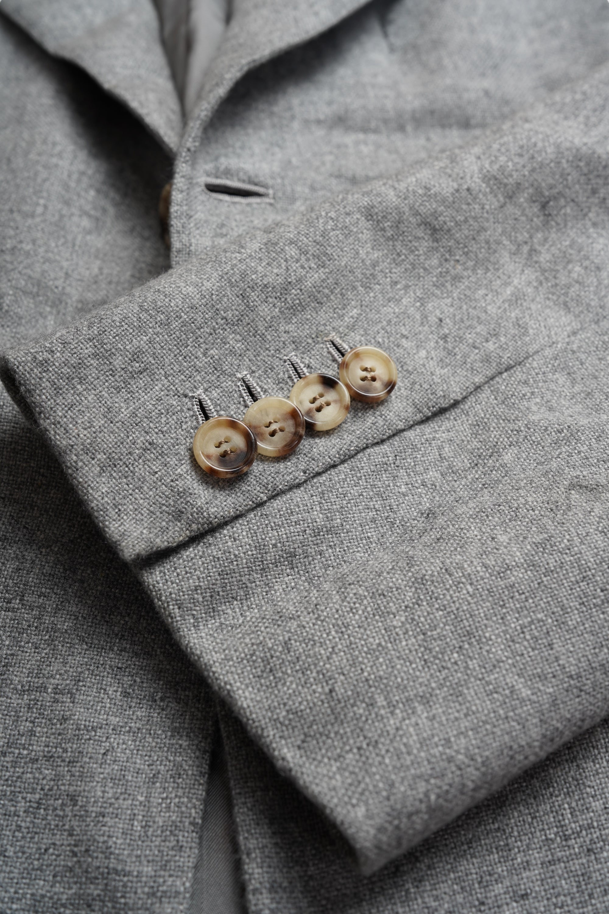 Cesare Attolini Jacke Sakko Kaschmir grau