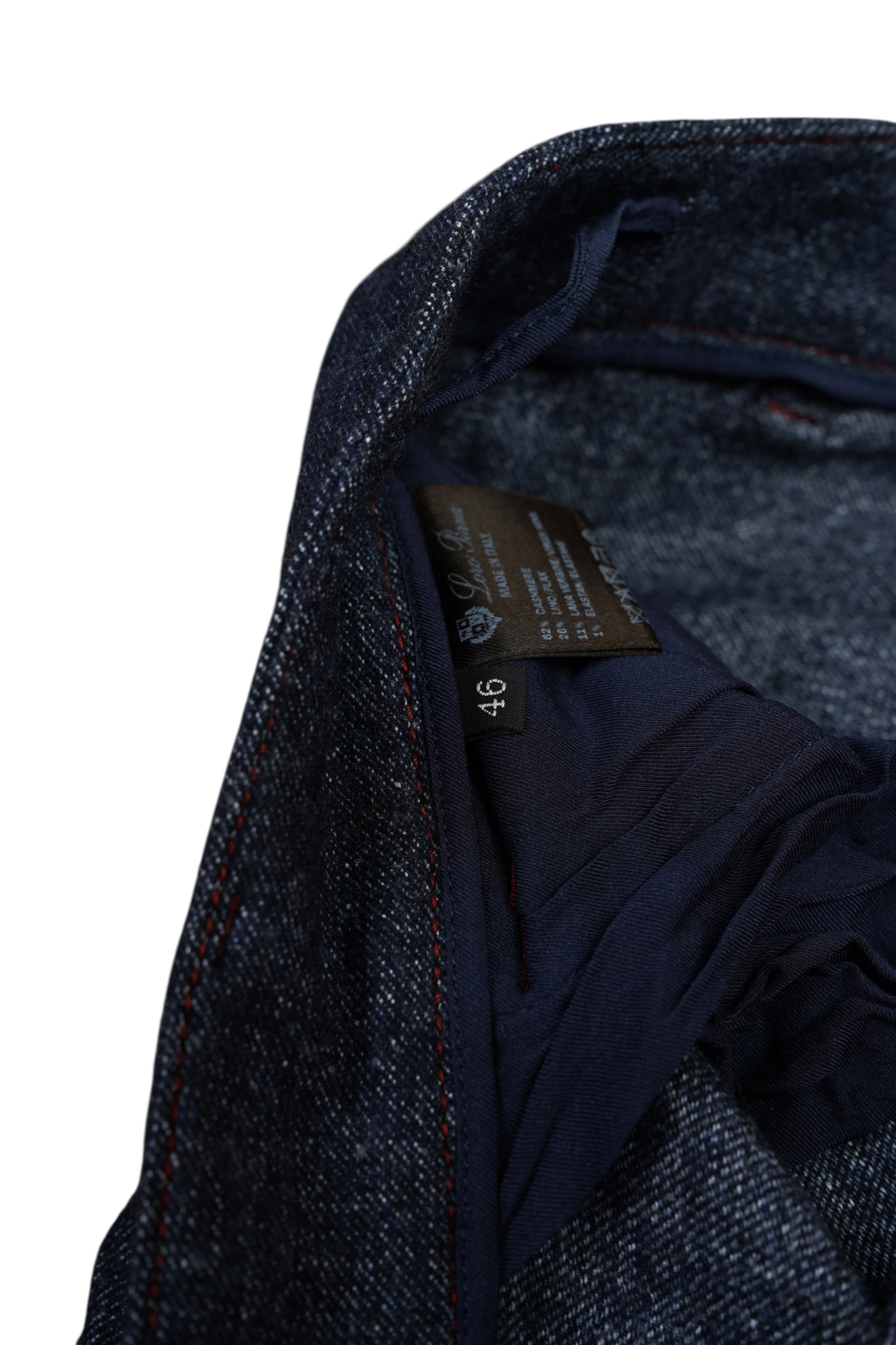 Loro Piana Hose Kaschmir Winter dunkelblau Damen