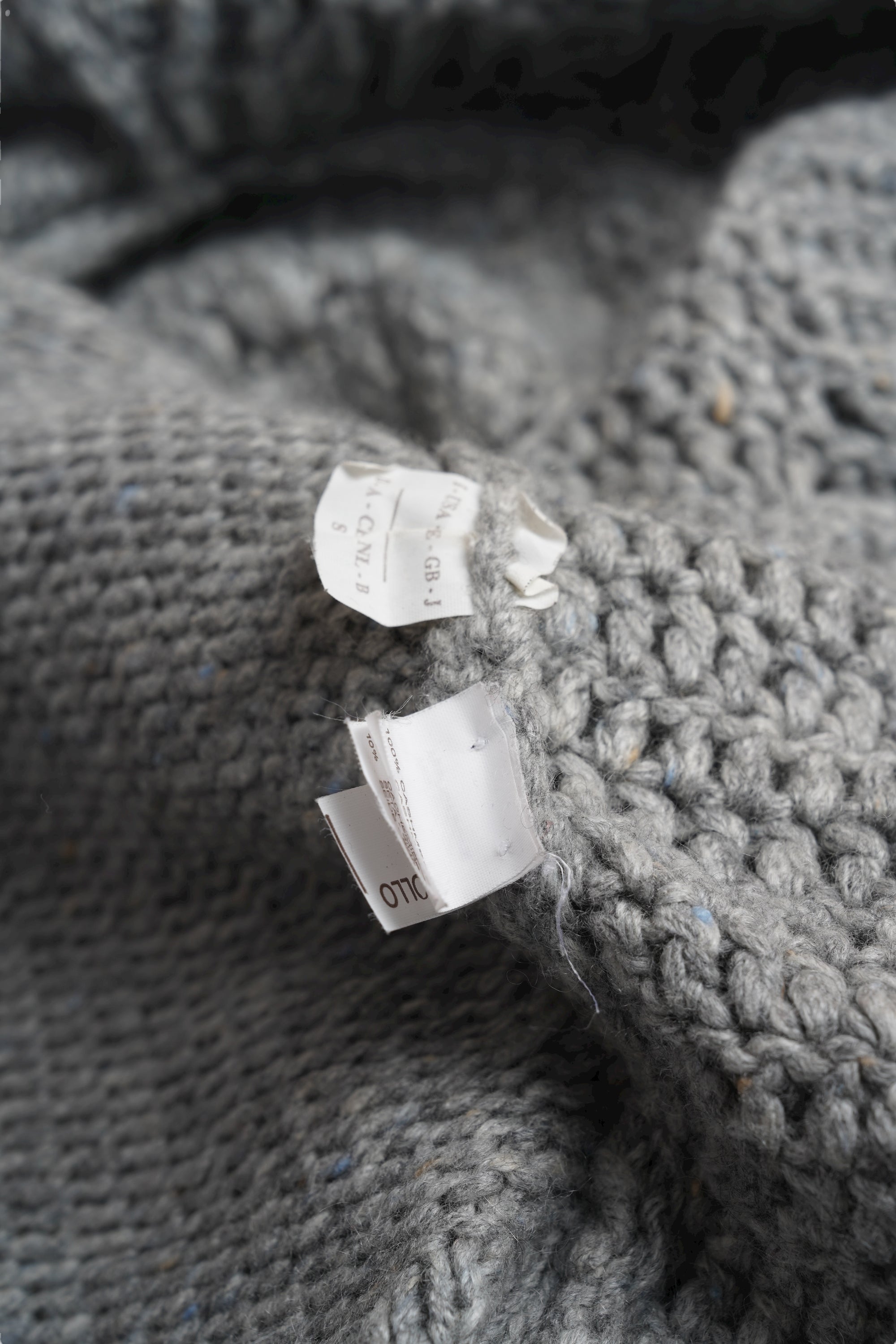 Brunello Cucinelli Strickjacke Kaschmir Grobstrick grau