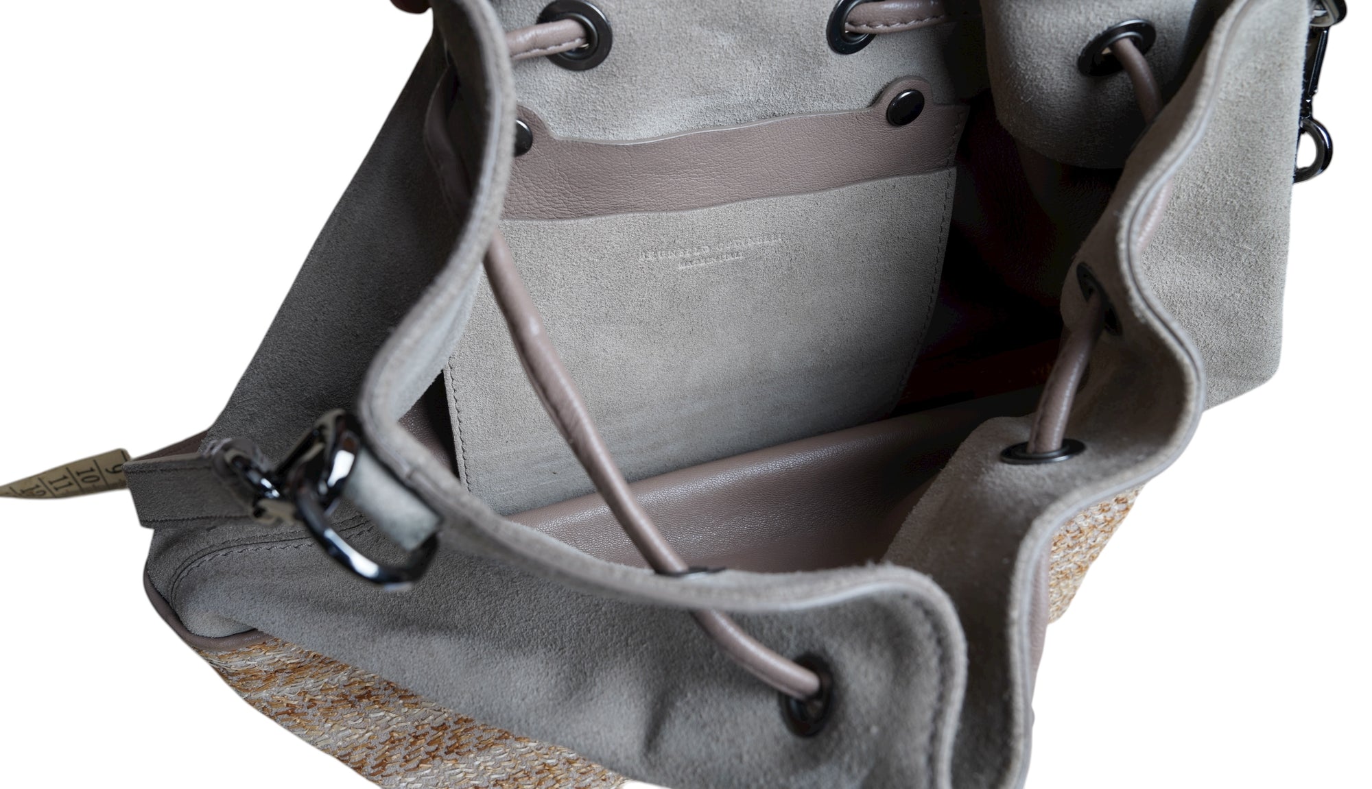 Brunello Cucinelli Bag Umhängetasche Wildleder Shopper mit Monili geflochtenen Details