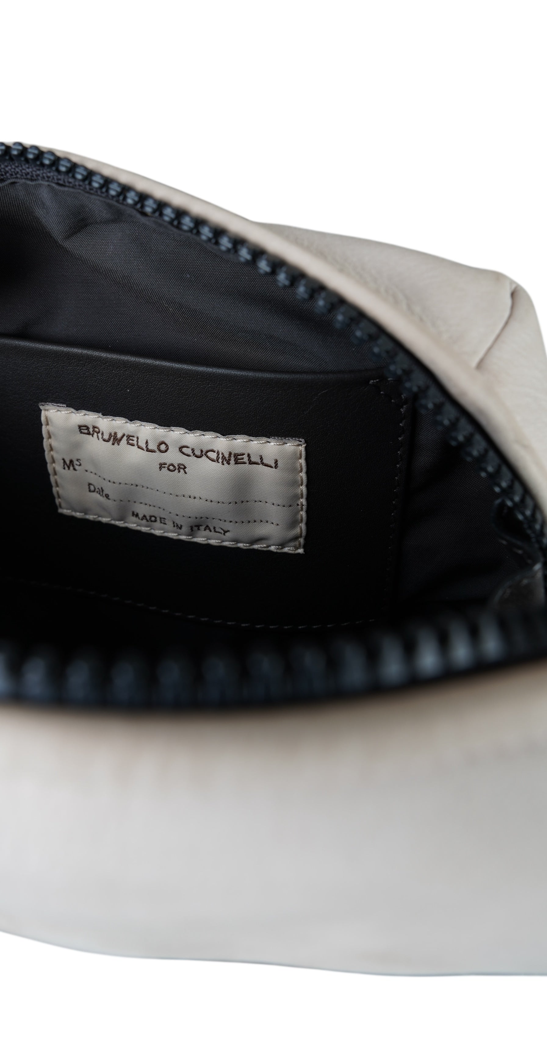 Brunello Cucinelli Tasche Beautycase aus Kalbsleder