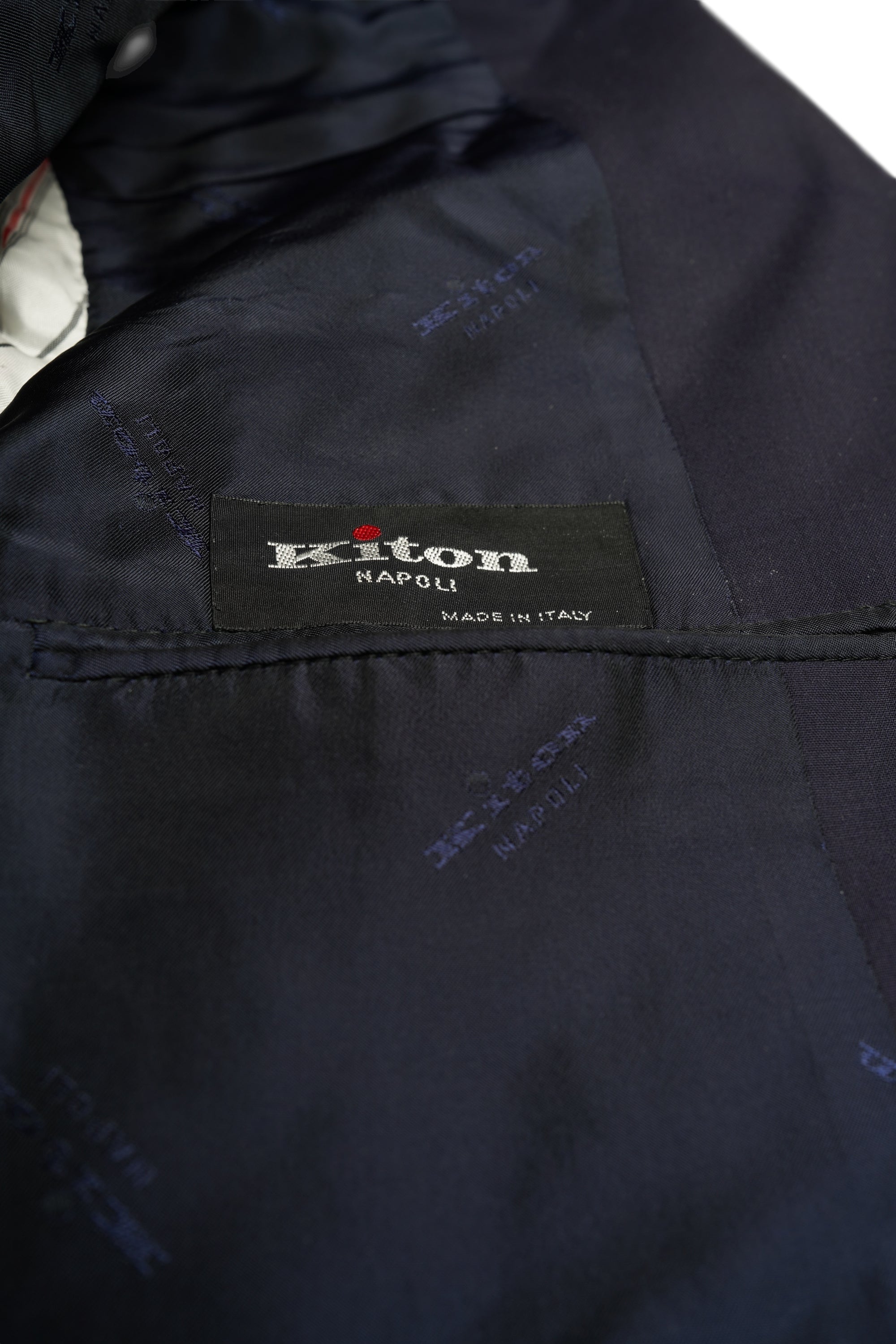 Kiton Jacke Blazer ultraleichte Wolle blau 14 Micron Blanc Blu 180s