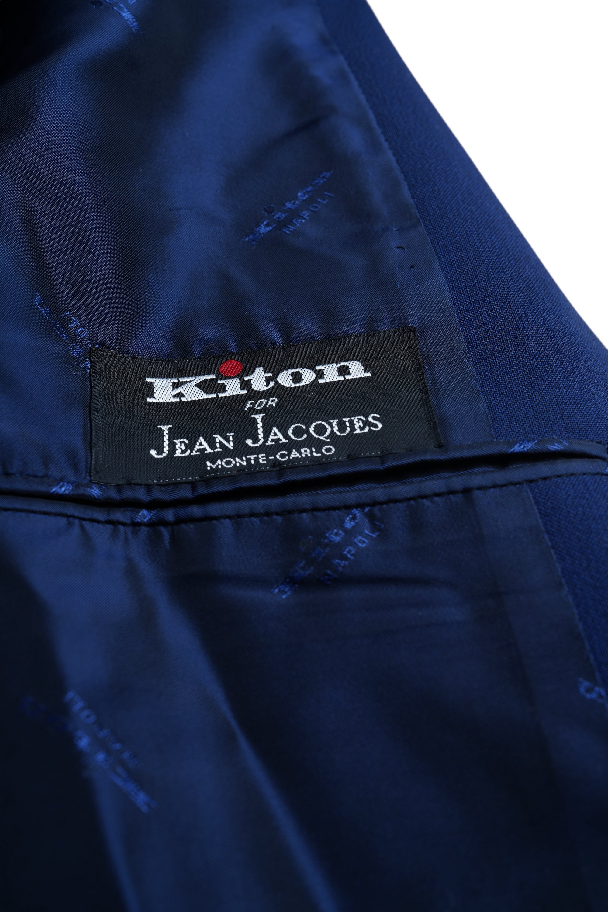 Kiton Jacke Blazer ultraleichte Wolle blau 14 Micron