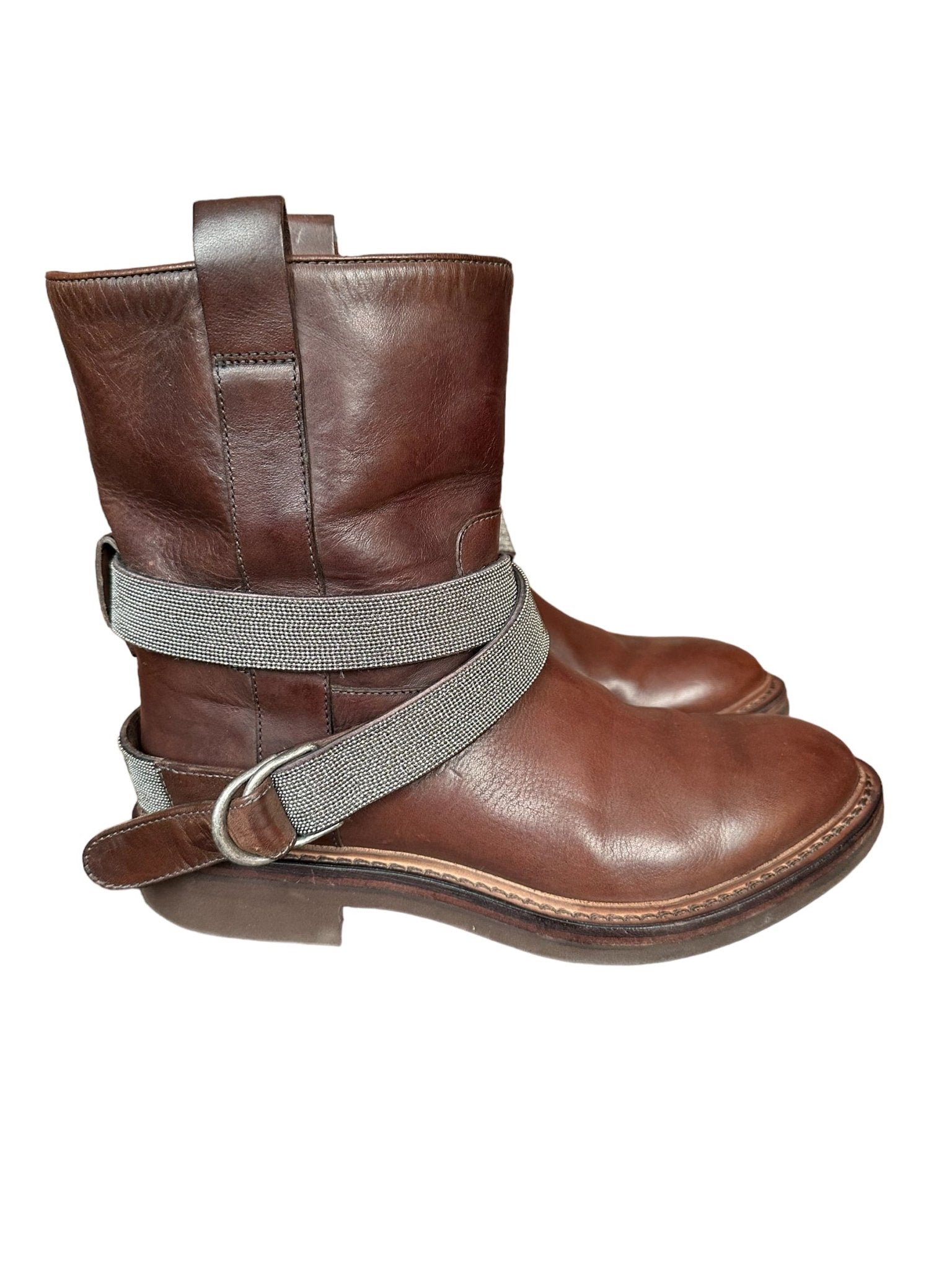 Brunello Cucinelli Stiefel Chelsea-Boots mit Monili - 24/7 Clothing