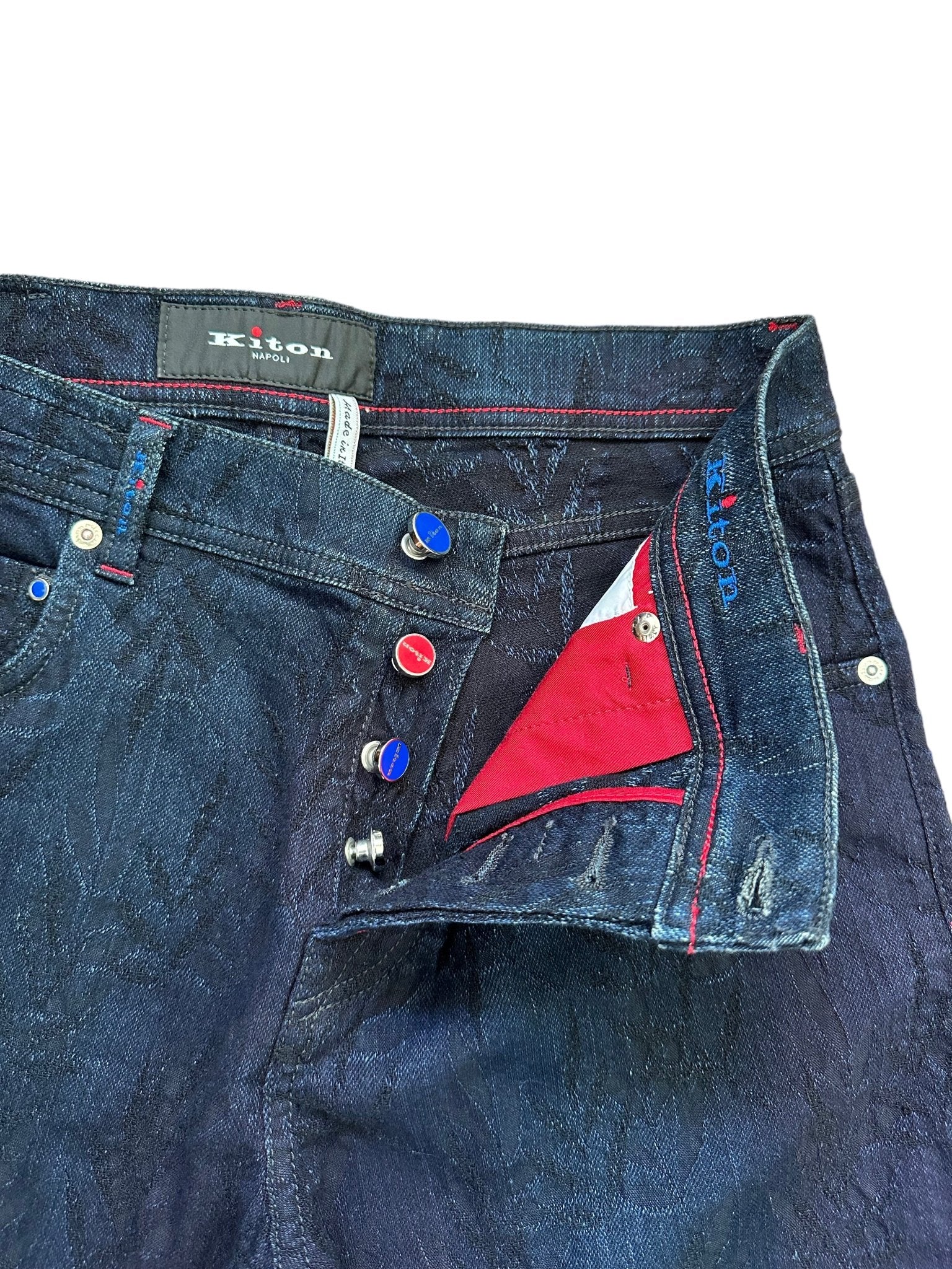 Kiton Jeans/Hose mit gestickten Applikationen - 24/7 Clothing