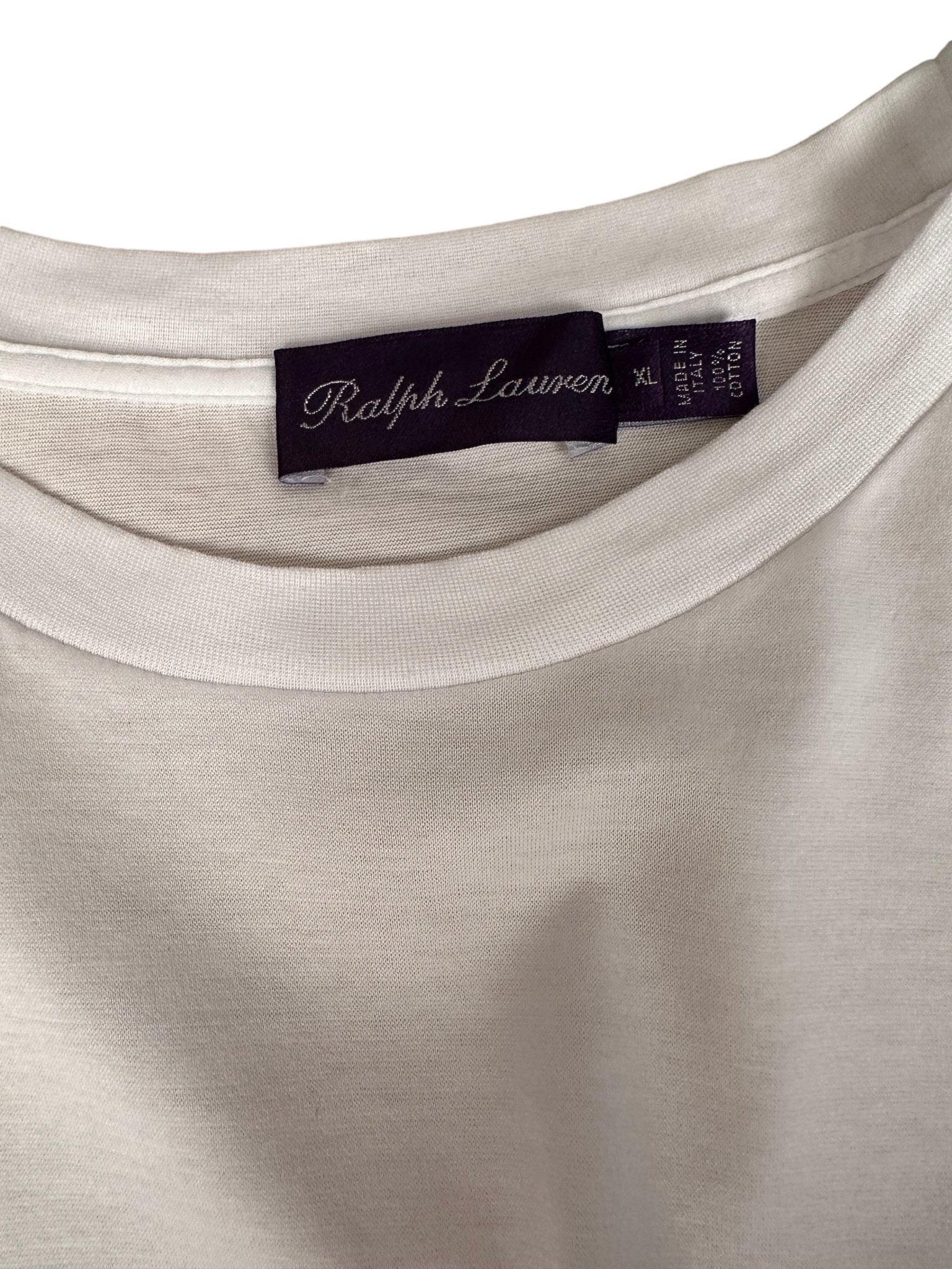 Ralph Lauren Purple Label T-Shirt weiß - 24/7 Clothing